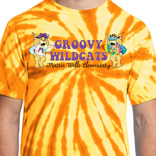 Tye-Dye Groovy Wildcats Tee