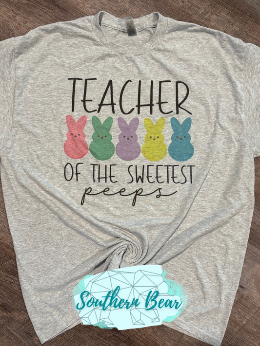 RTG-TEACHER of the Sweetest peeps-SIZE XL