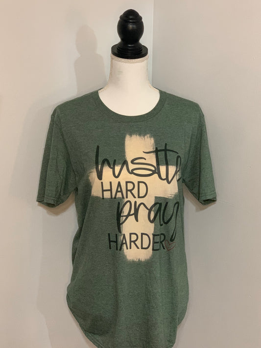 RTG-Hustle Hard Pray Harder-SIZE MEDIUM